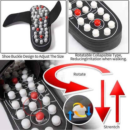 Message Slippers, Rotating Acupressure Foot Massager
