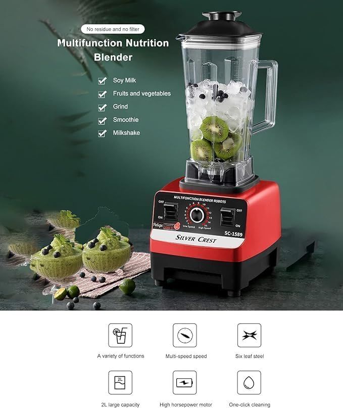 Electric Mixer Silver Crest with Meat Grinder
