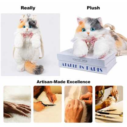 Stuffed Cat Plush Backpack
